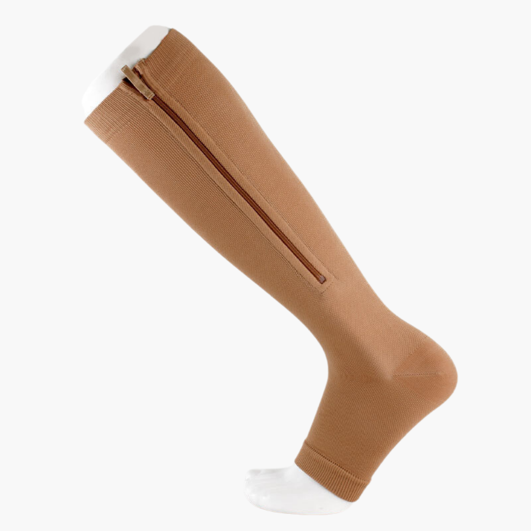 ORTHOBACK® ZipComfort - Toeless Compression Stockings